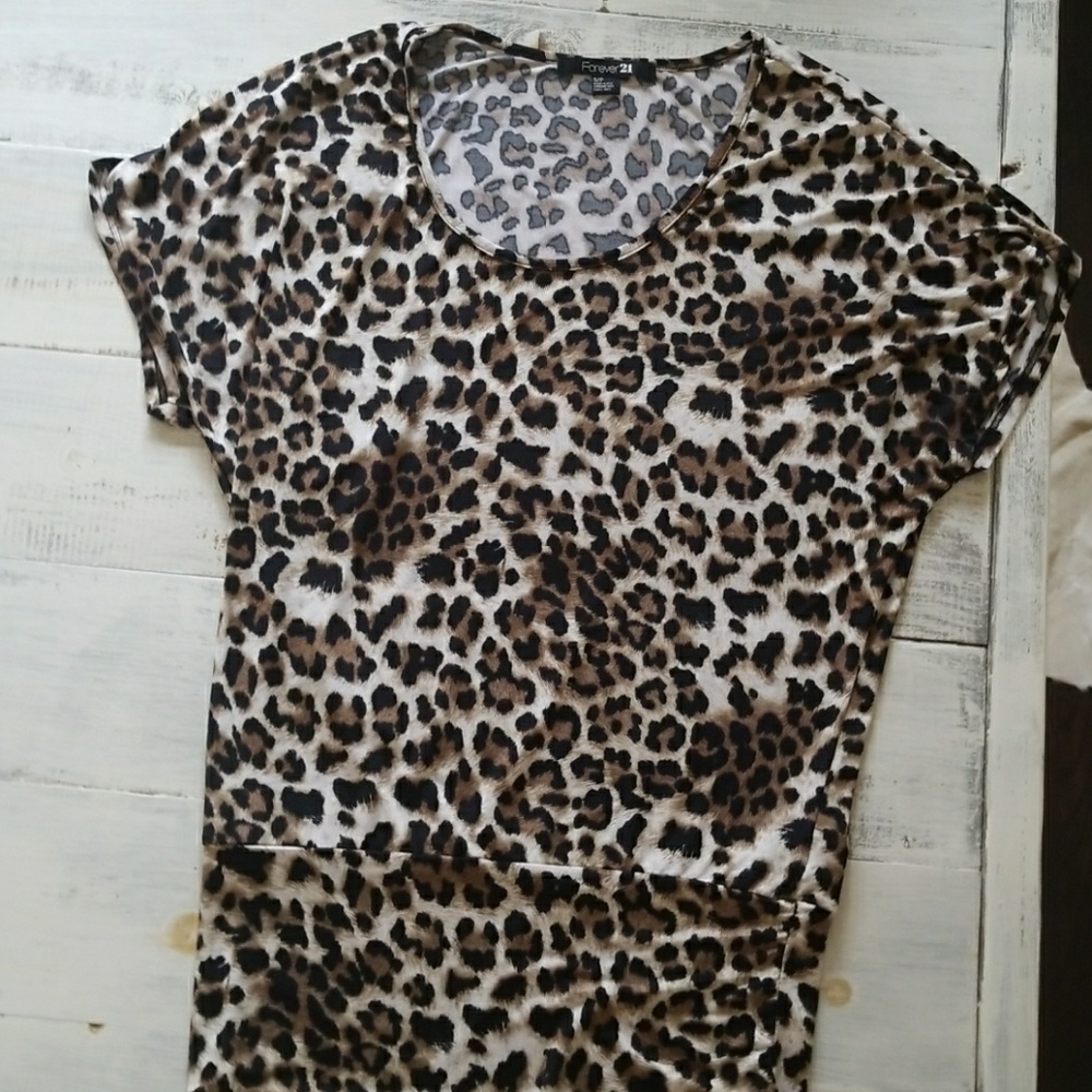 Cheetah print blouse